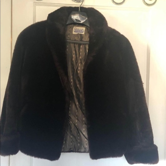Vintage Stewart’s faux sable mink jacket authenticated by fur label authority - Picture 3 of 6